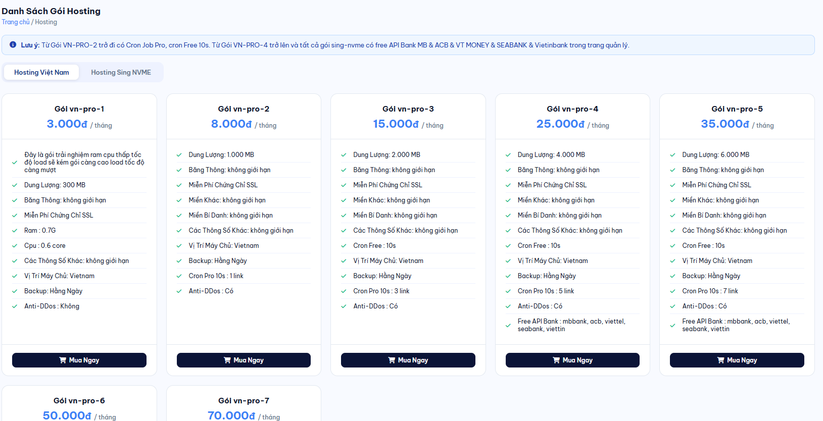 Hosting giá rẻ tại DichVuCheap